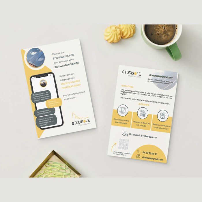 Flyers Studisole, études solaires