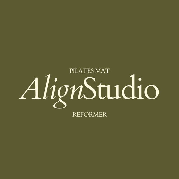 Logo AlignStudio, Pilates mat et reformer