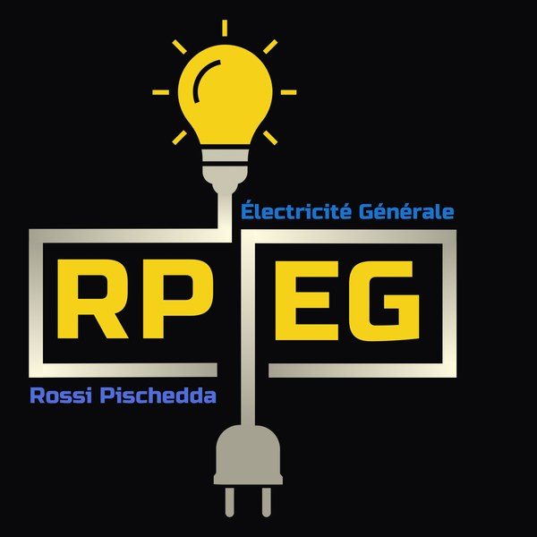 Logo RPEG, Rossi Pischedda Électricité générale