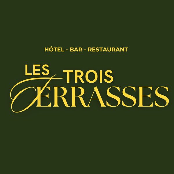 Logo Les Trois Terrasses, hôtel, bar, restaurant