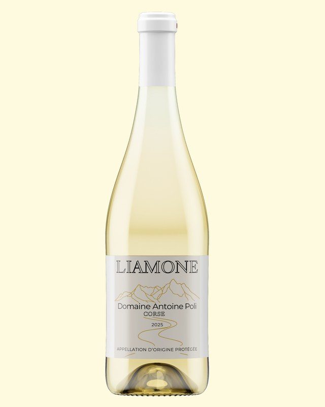 Bouteille de vin blanc Liamone, Domaine Antoine Poli
